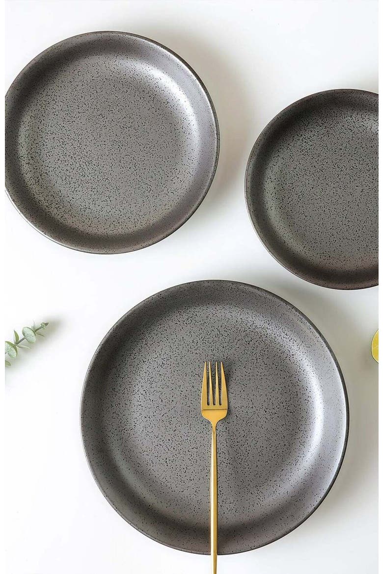 Valencia Porcelain 3-Piece Serving Bowl Set, Alternate, color, Metallic Grey