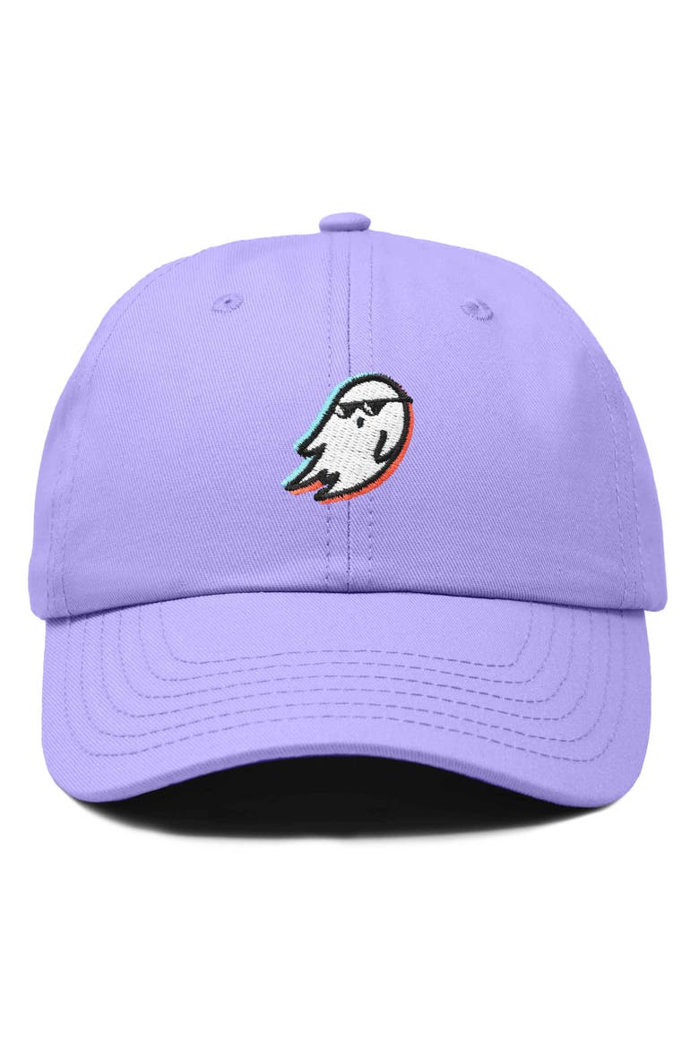 Ghost Life Embroidered Casual Cap, Main, color, Lavender