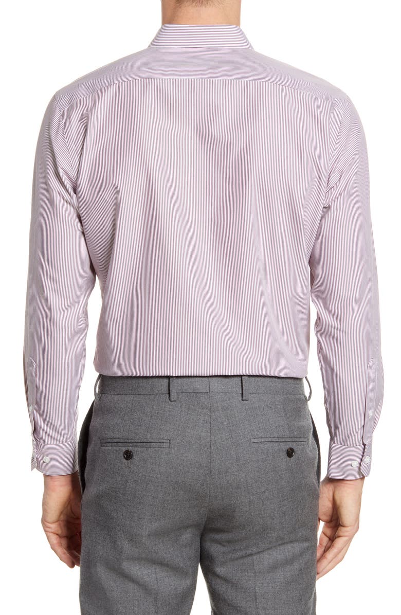The Tie Bar Trim Fit Stripe Dress Shirt, Alternate, color, 