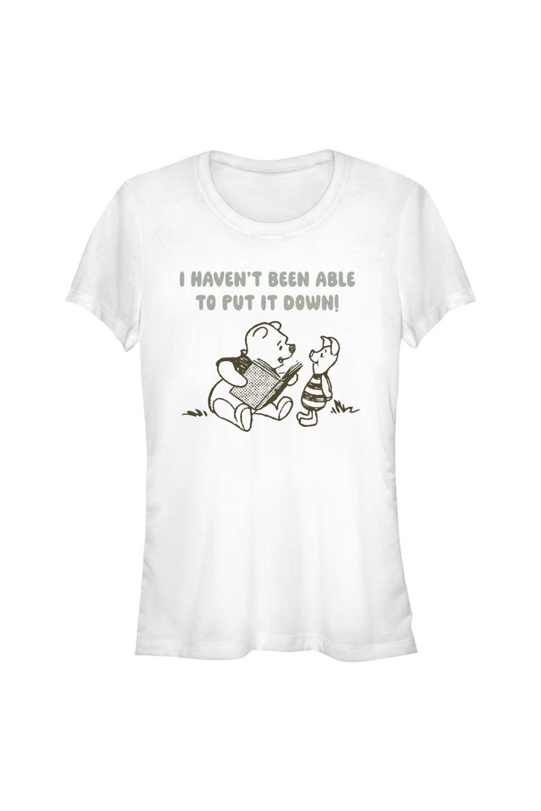 Junior's Reading Best Friends Short Sleeve T-Shirt, Main, color, White