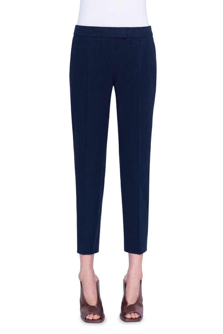 Frankie Stretch Cotton Pants, Main, color, NAVY