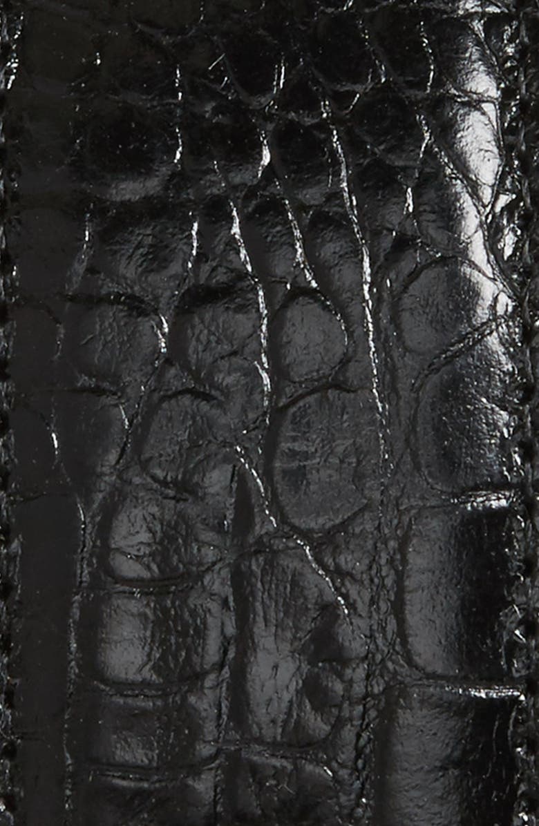 Torino Gator Grain Embossed Leather Belt, Alternate, color, Black