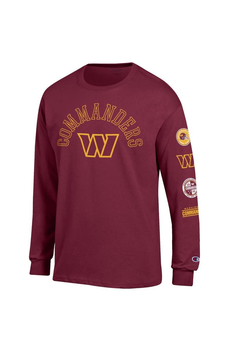 Champion Men's Champion  Burgundy Washington Commanders Seal Long Sleeve T-Shirt, Alternate, color, Burgundy