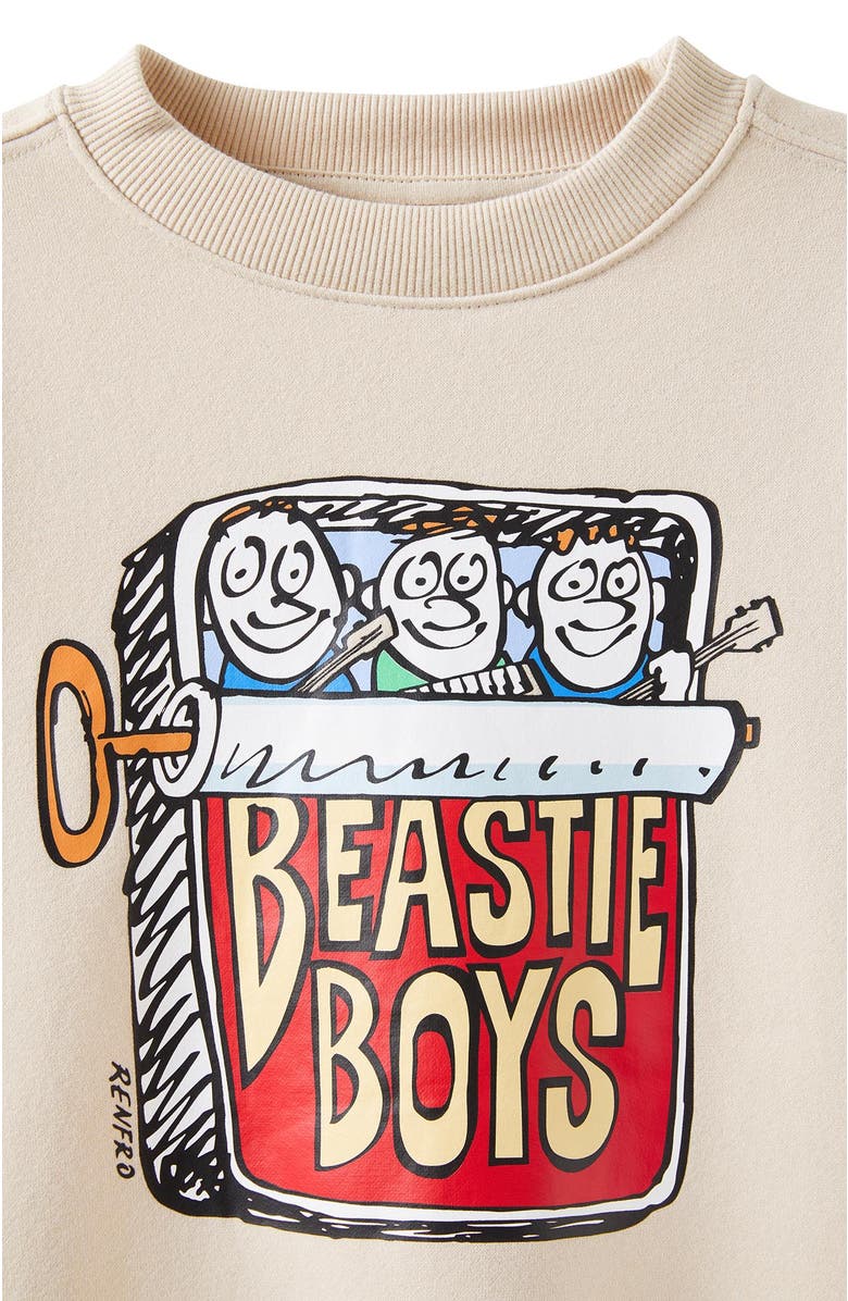 Cotton On Kids Kid's License Sammy Oversize Crew, Alternate, color, Rainy Day Beastie Boys