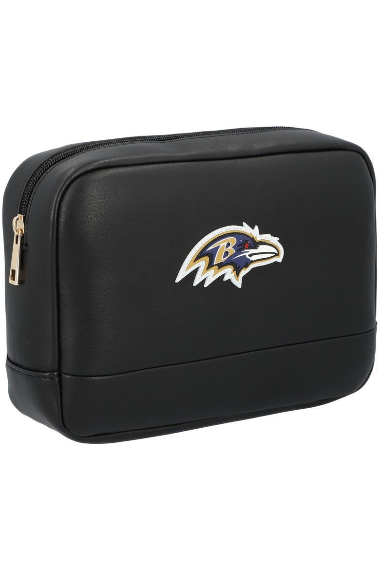 Baltimore Ravens Cosmetic Bag, Main, color, Black