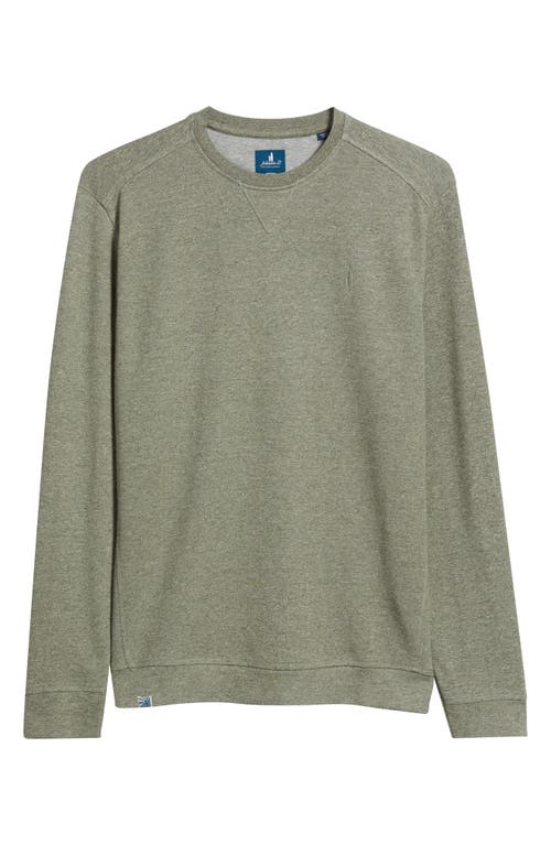 Johnnie-o Stones Crewneck Sweatshirt In Green