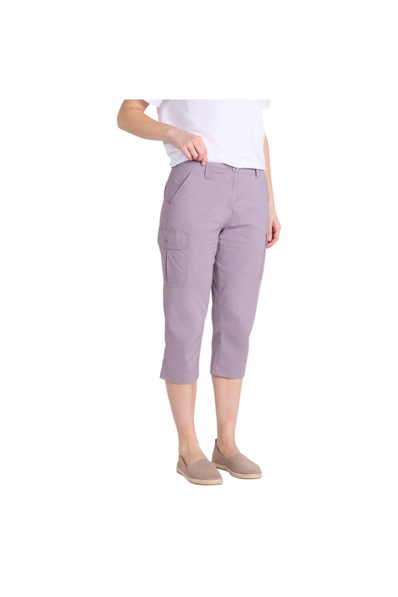 Coastal Stretch Capri Cargo Pants, Alternate, color, Gray