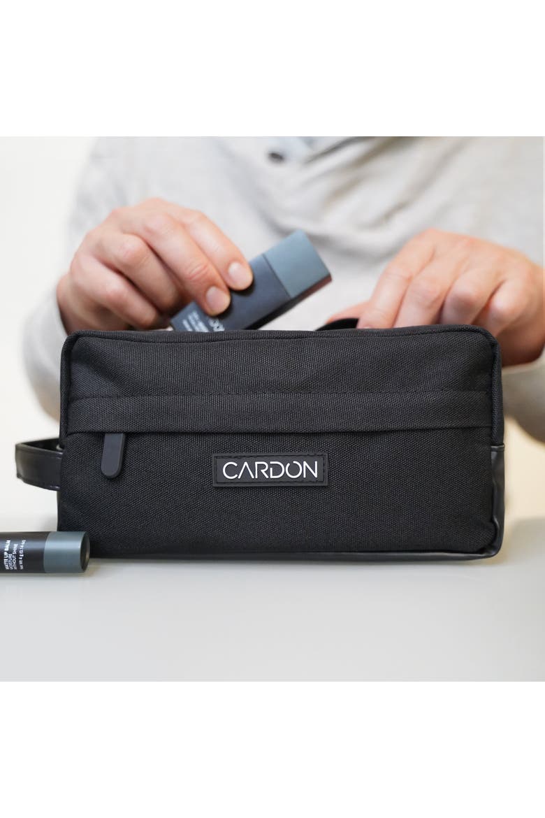 Dopp Kit Water Resistant Nylon Toiletry Bag, Alternate, color, Black