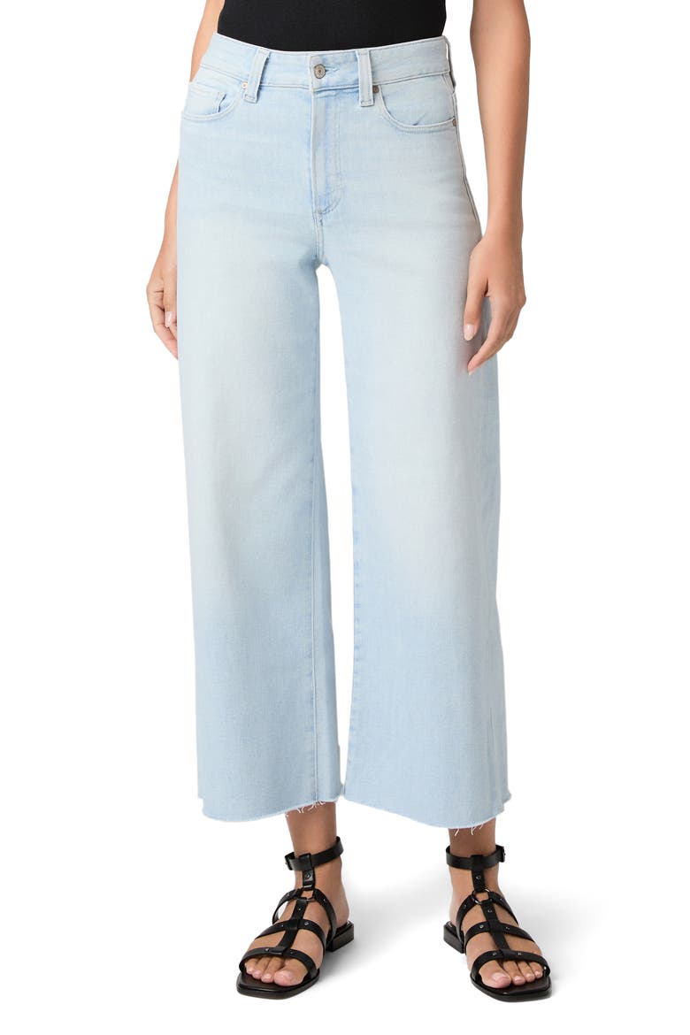 Anessa Raw Hem Ankle Wide Leg Jeans, Main, color, MOTIF