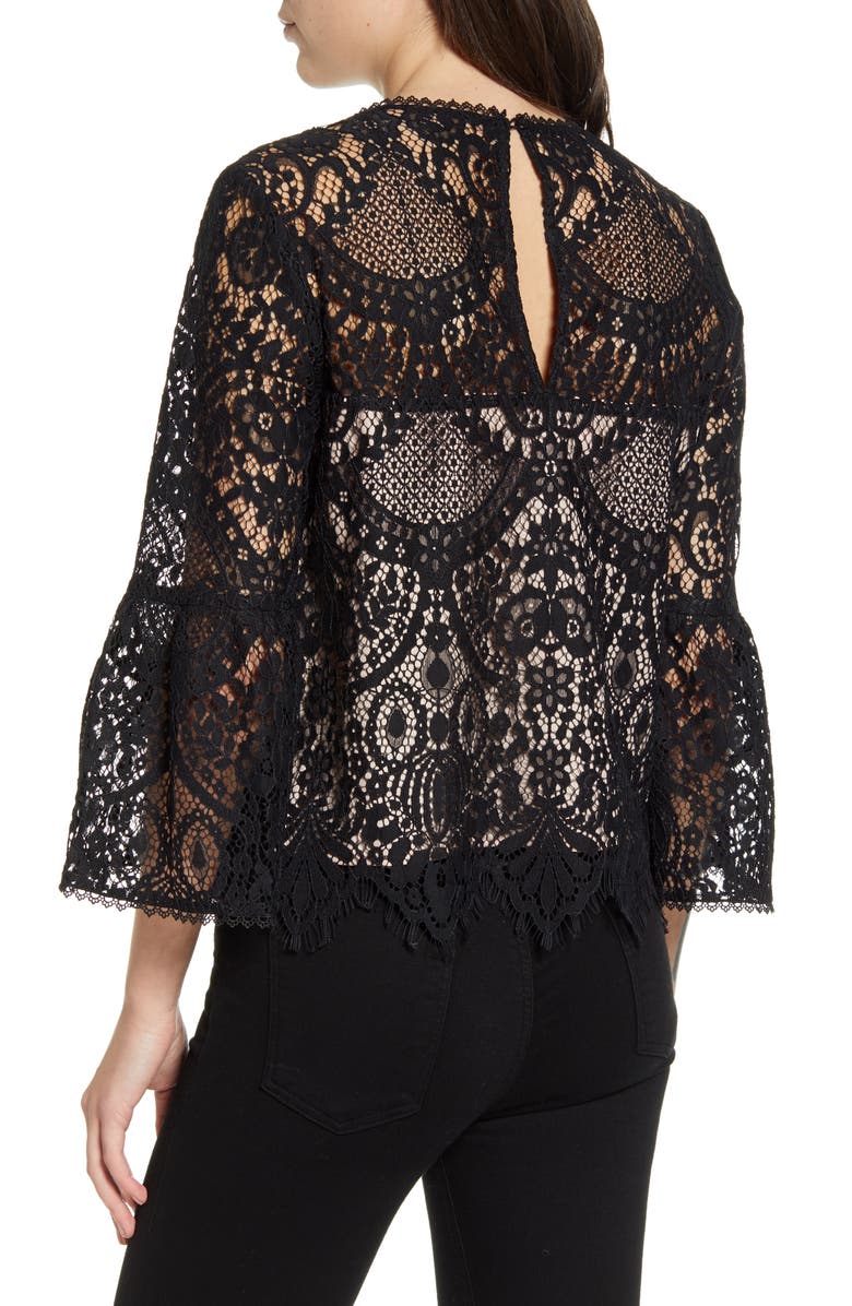 cupcakes and cashmere Geneva Lace Top, Alternate, color,