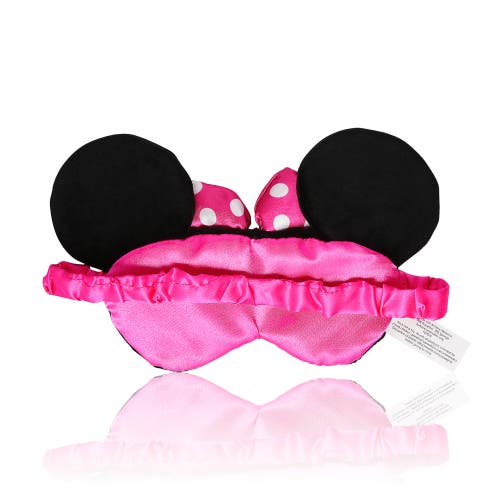 Disney Sleep Mask With Ears And 3d Bow In Black