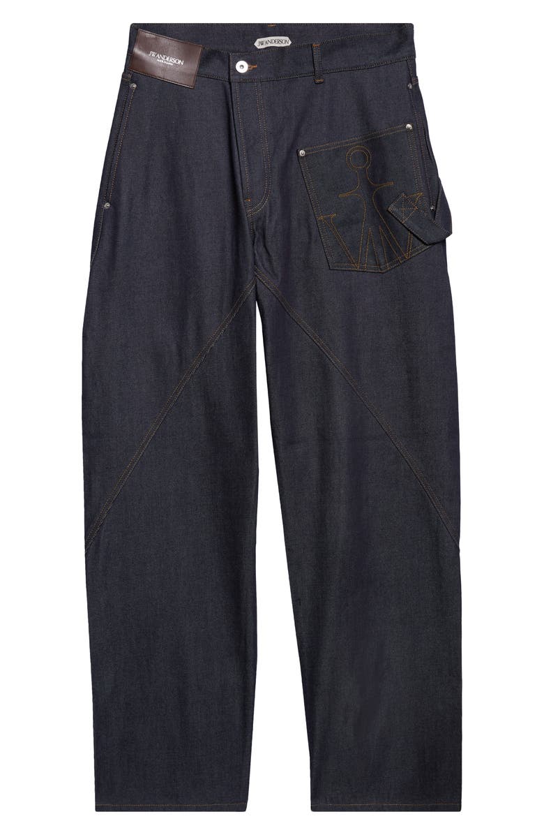JW Anderson Twisted Workwear Jeans, Main, color, Indigo