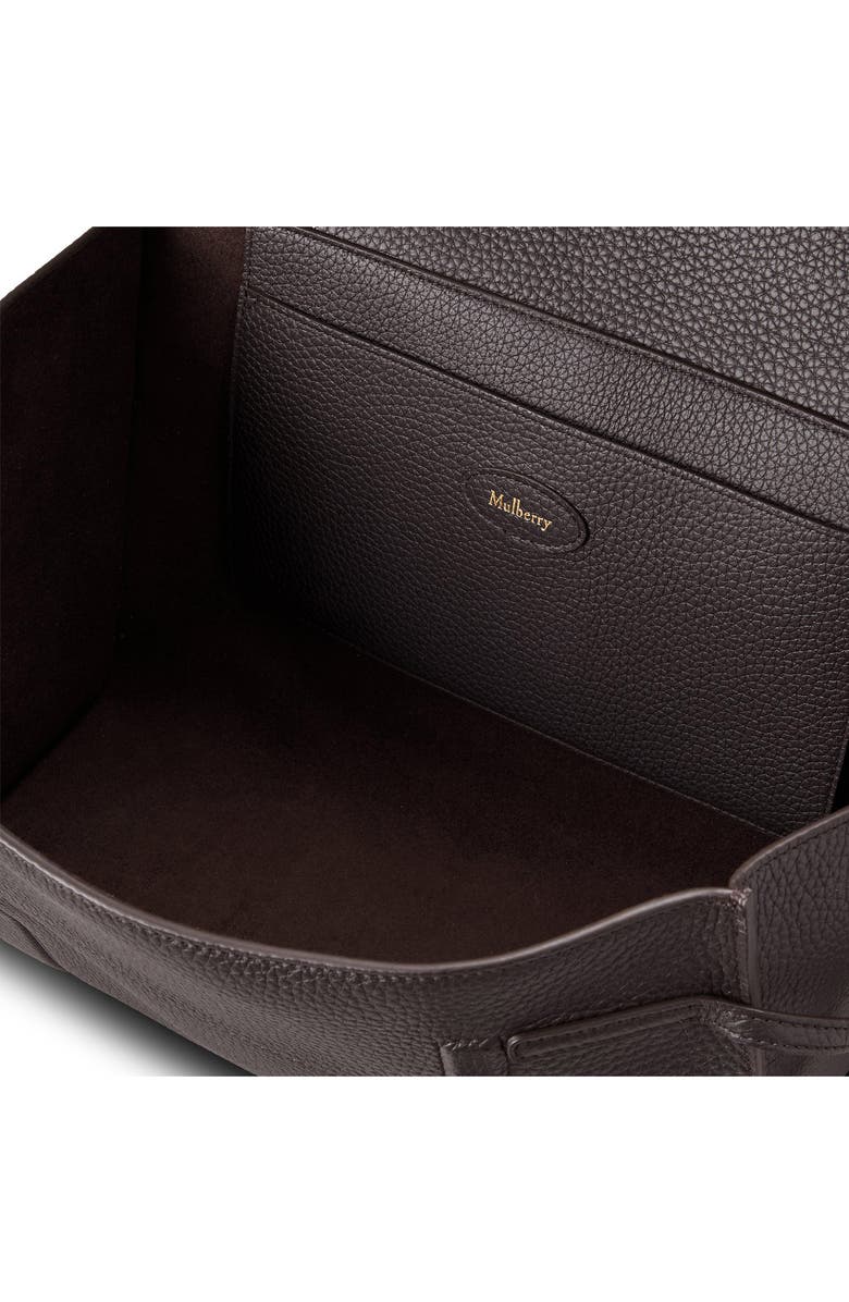 Mulberry Small Soft Bayswater Leather Satchel, Alternate, color, Ebony