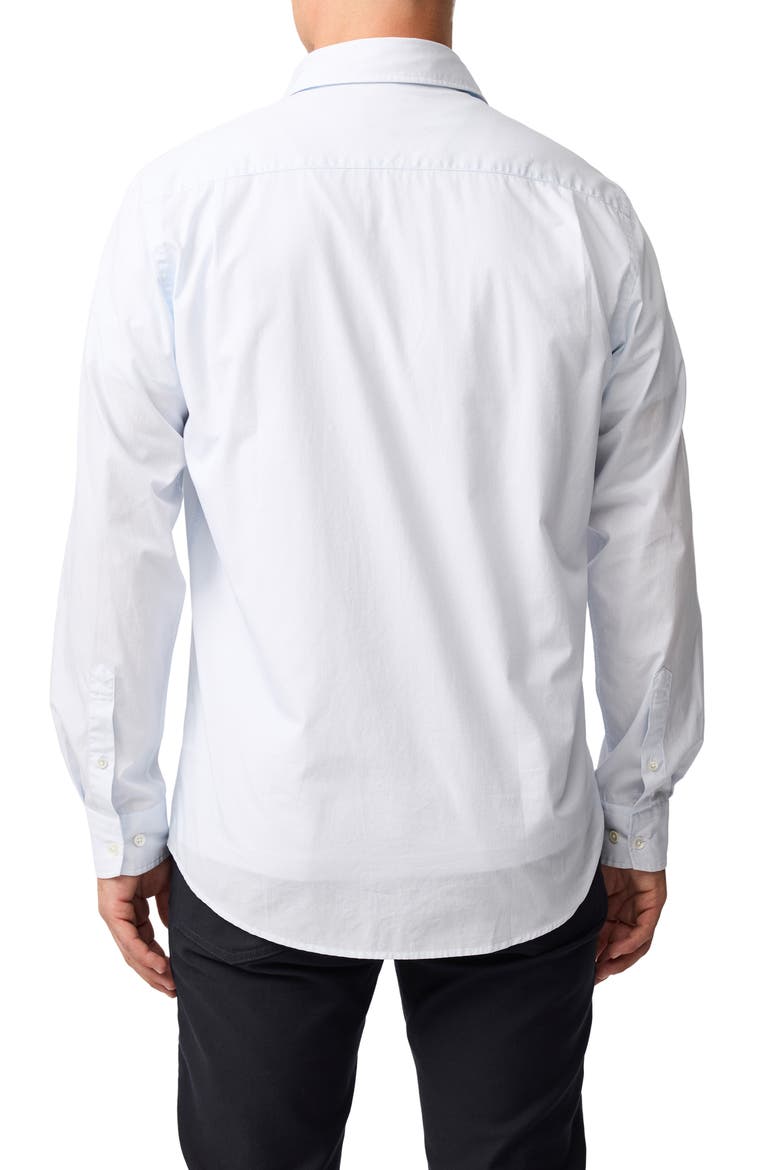 Polstead Organic Cotton Button-Up Shirt, Alternate, color, POWDER BLUE