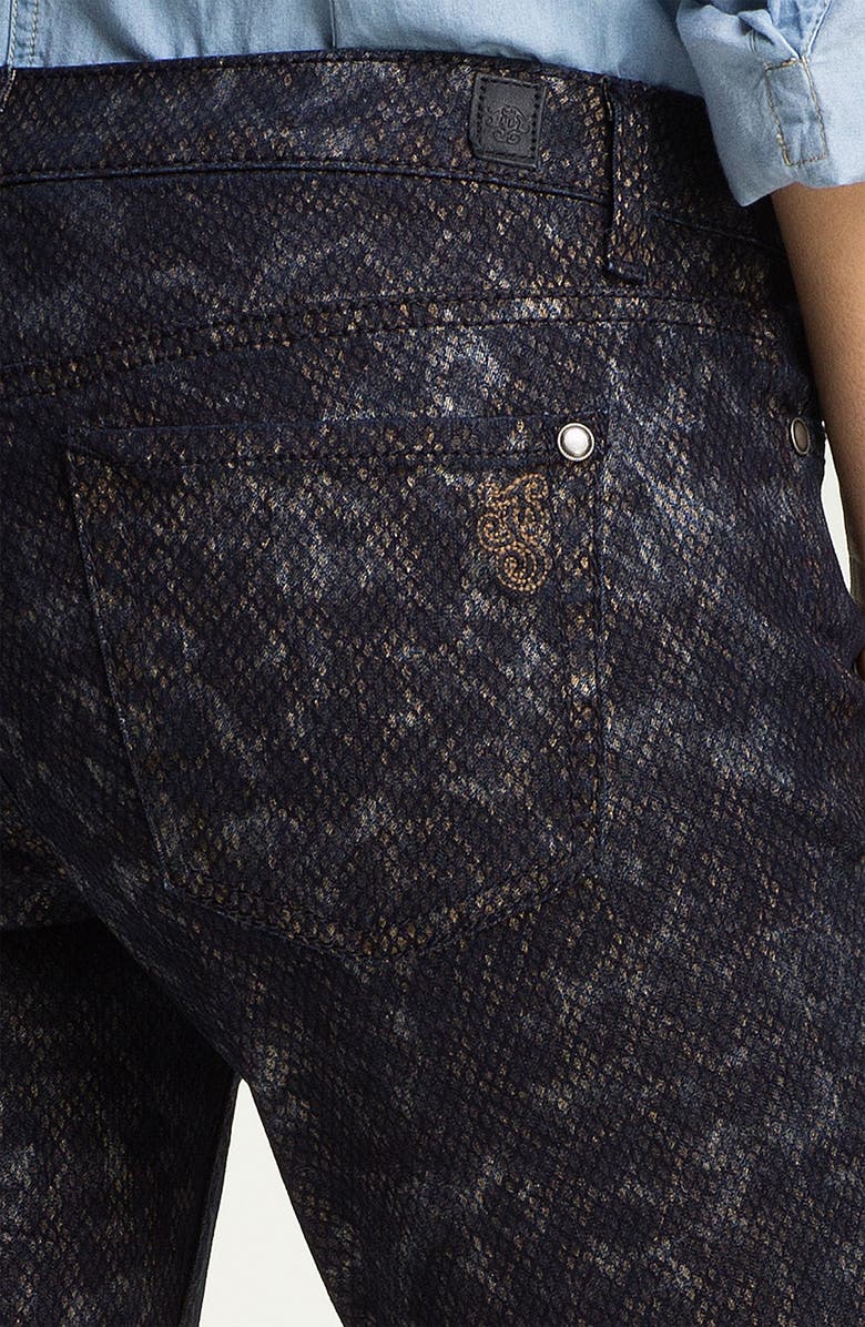 Jessica Simpson 'Forever' Snakeskin Print Skinny Jeans, Alternate, color, 