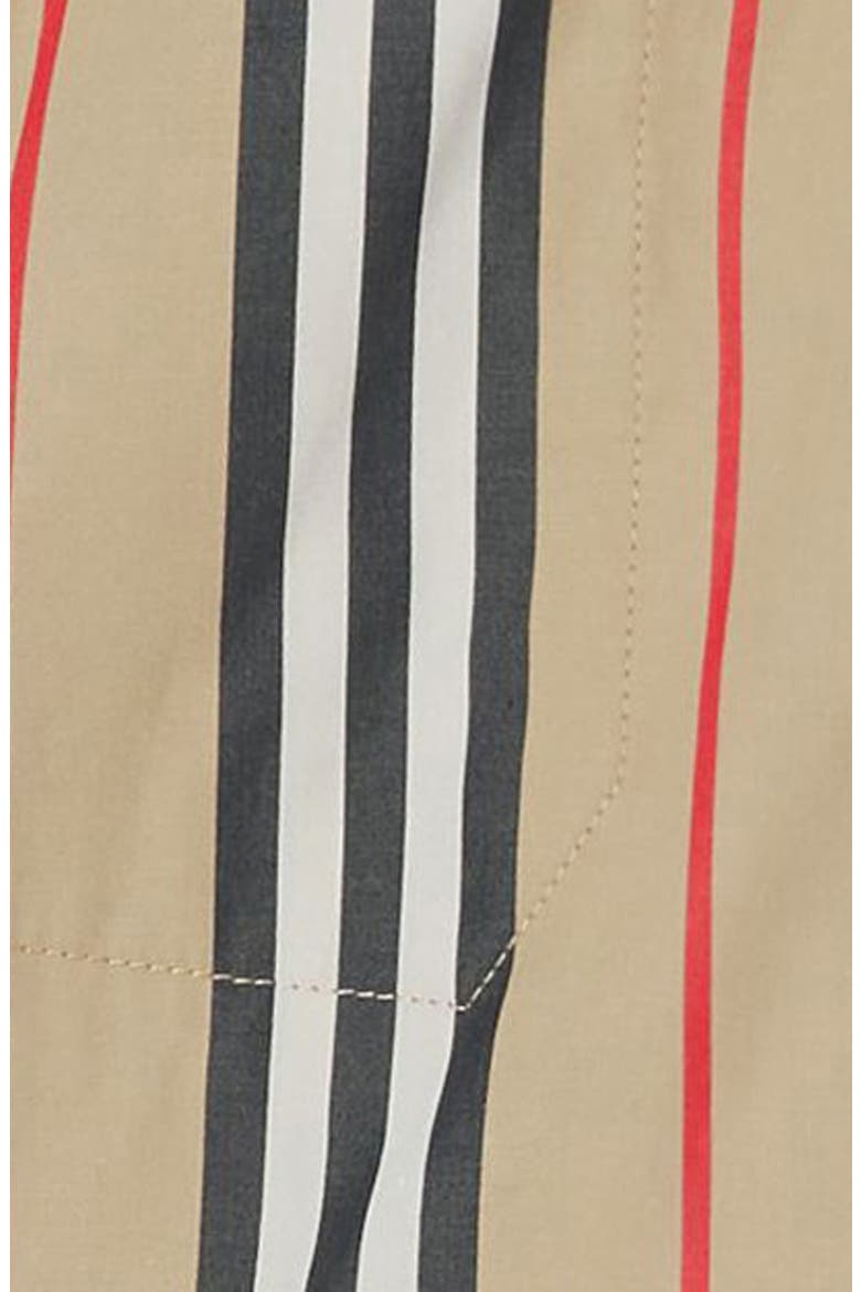 Kids' Mini Alexandra Icon Stripe Cotton Poplin Dress, Alternate, color, ARCHIVE BEIGE