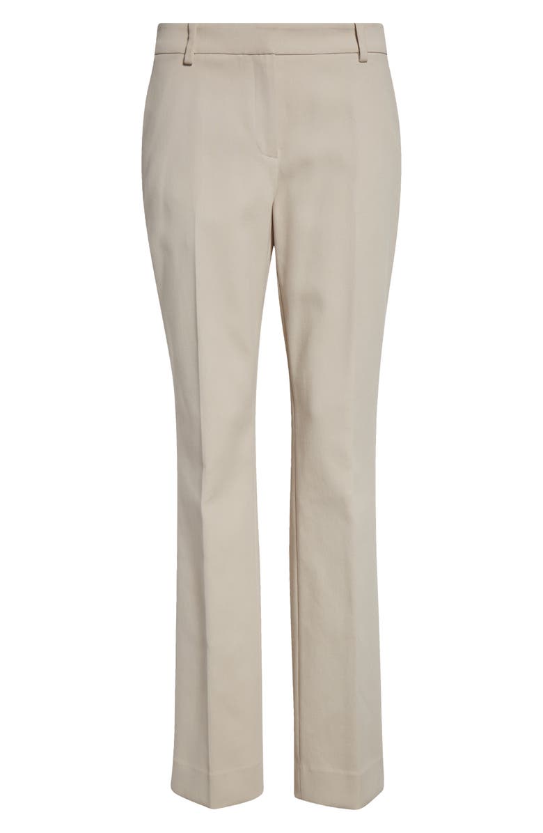 Lafayette 148 New York Manhattan Slim Fit Cotton Cigarette Pants, Alternate, color, Pearl