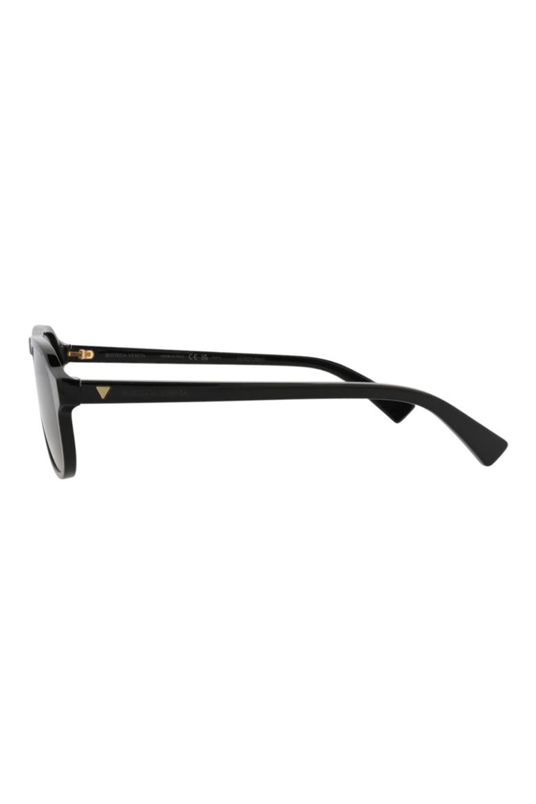 55mm Aviator Sunglasses, Alternate, color, BLACK BLACK GREY
