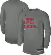 Nike Unisex Nike Heather Gray Toronto Raptors 2023/24 Legend On-Court Practice Long Sleeve T-Shirt