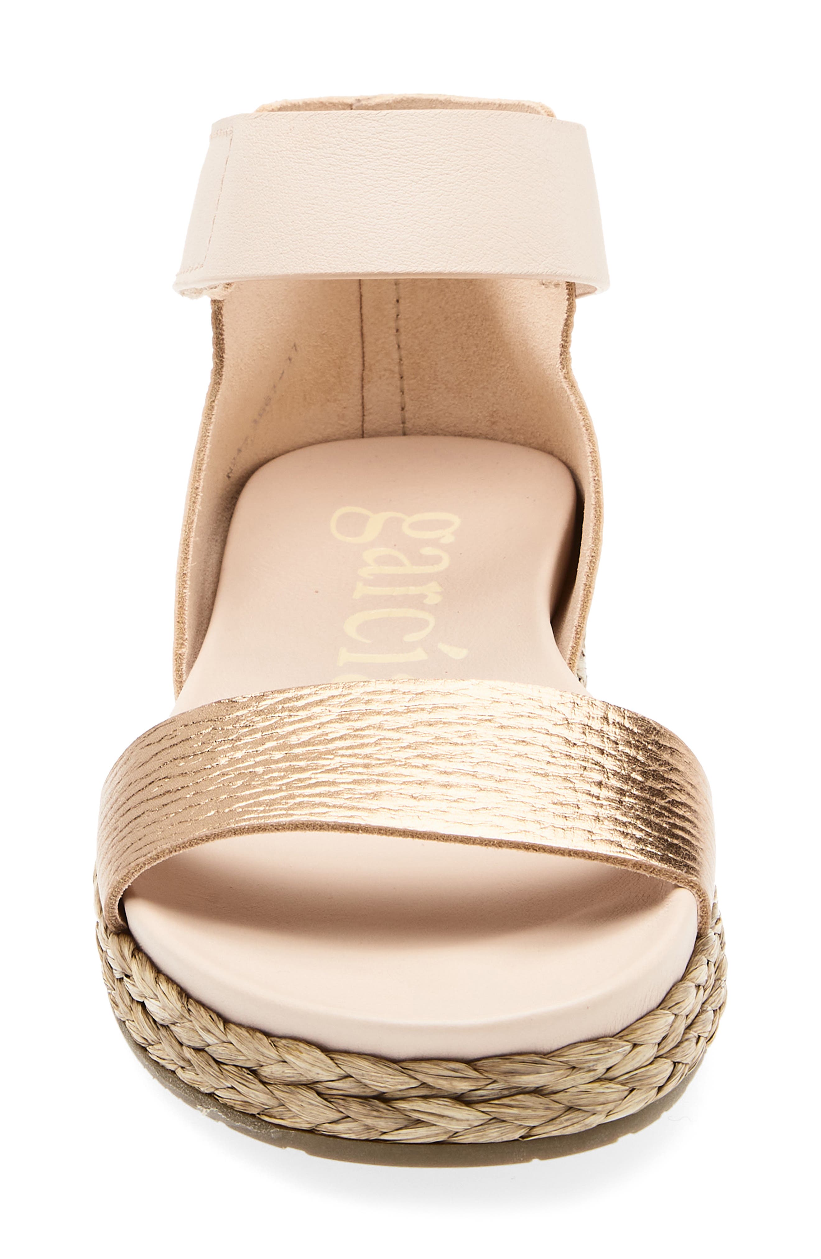 Pedro Garcia Jaida Ankle Strap Espadrille Sandal, Alternate, color, Cava Cervo Lame