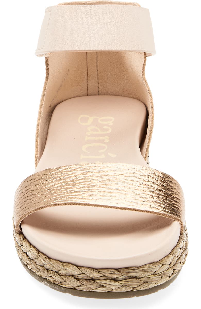 Pedro Garcia Jaida Ankle Strap Espadrille Sandal, Alternate, color, Cava Cervo Lame