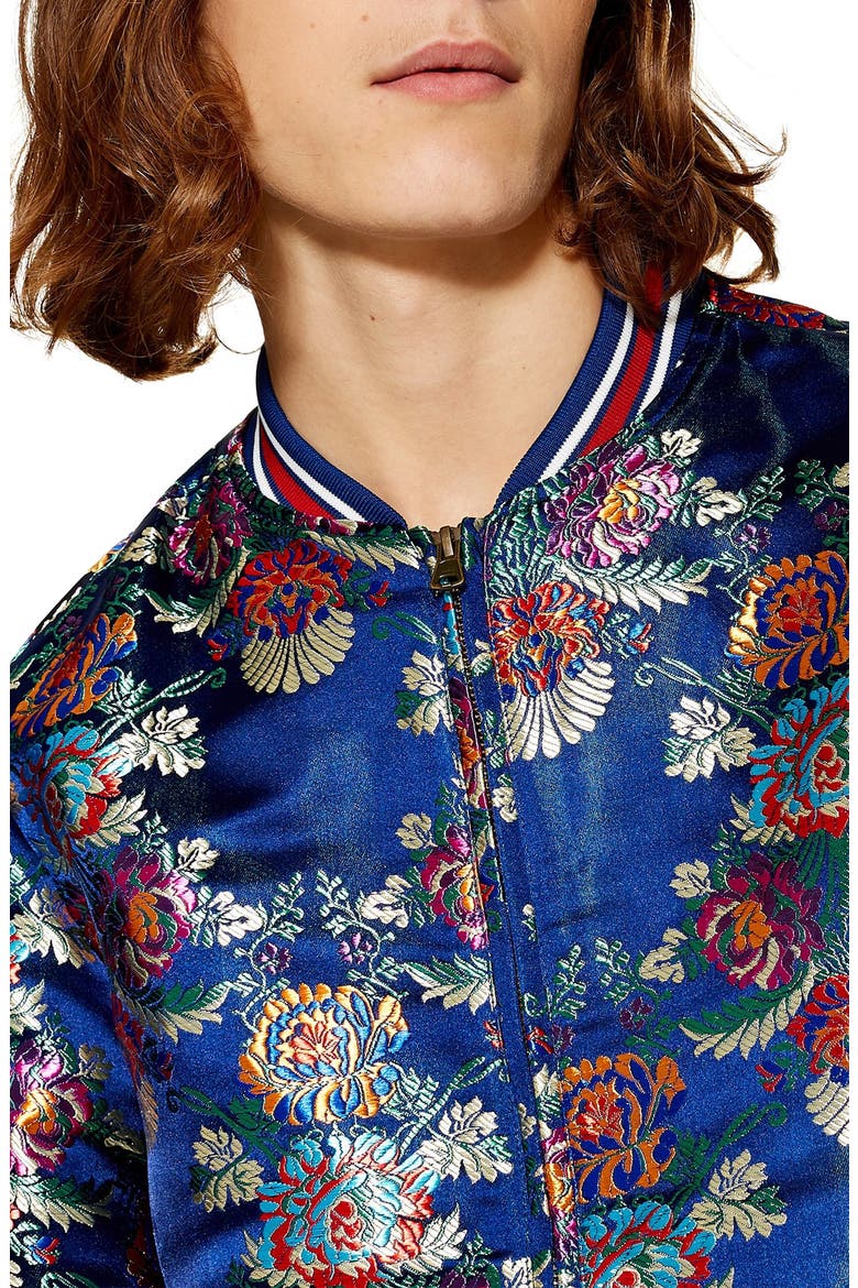 Chandler Classic Bomber Jacket, Alternate, color, NAVY MULTI