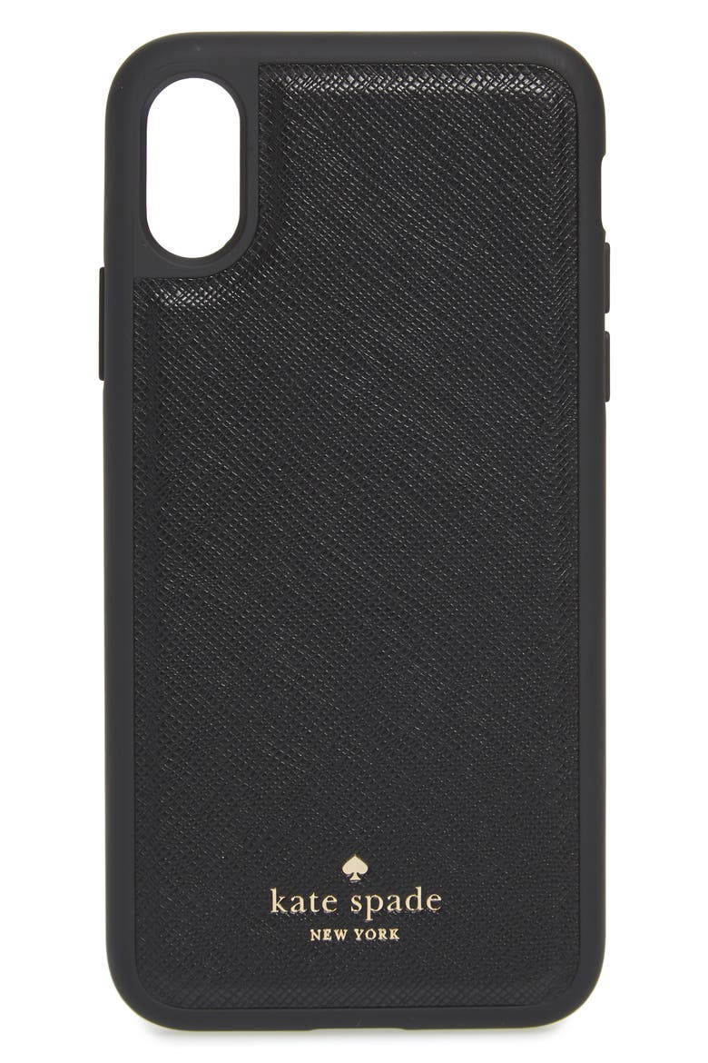 iPhone X/XS/XS Max & XR magnetic wrap folio case, Alternate, color, BLACK/ TUSK