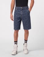 PHILIPP PLEIN Denim Formentera Shorts Monogram Basic Men