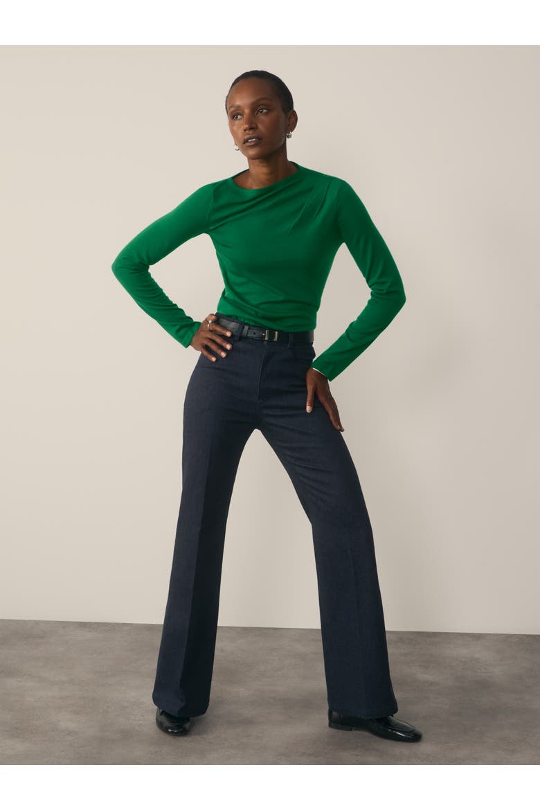 Rona Merino Top, Alternate, color, Green