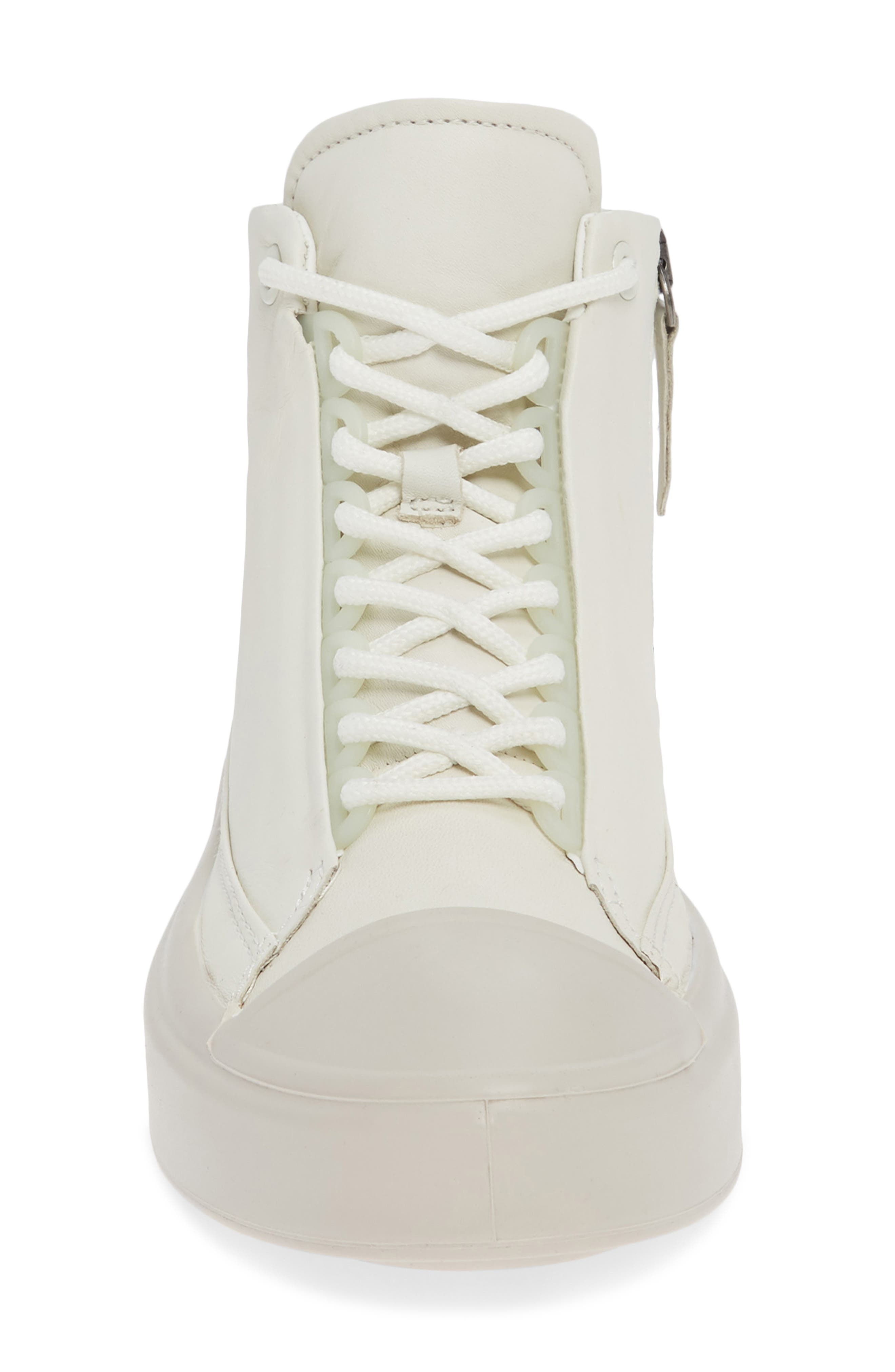 Flexure Cap Toe High Top Sneaker, Alternate, color, SHADOW WHITE LEATHER