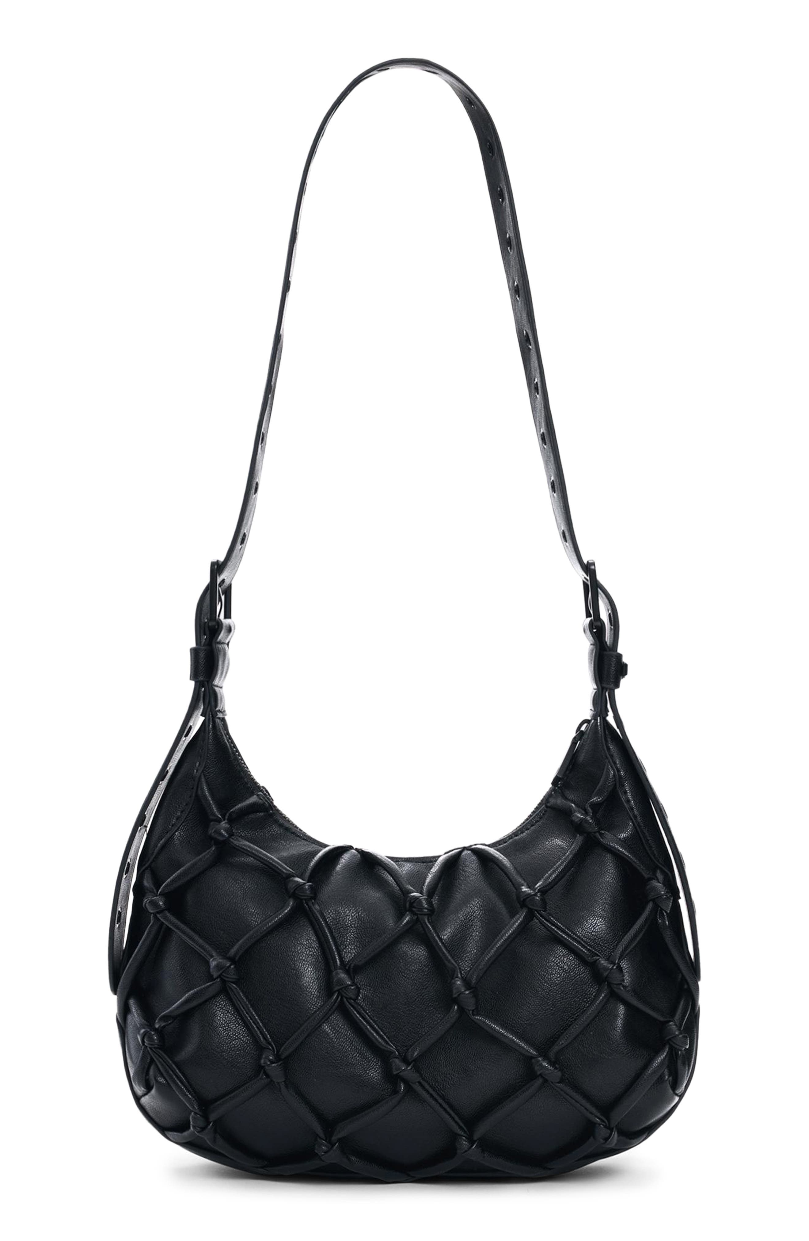 Desigual Floral Faux Leather Shoulder Bag, Alternate, color, 