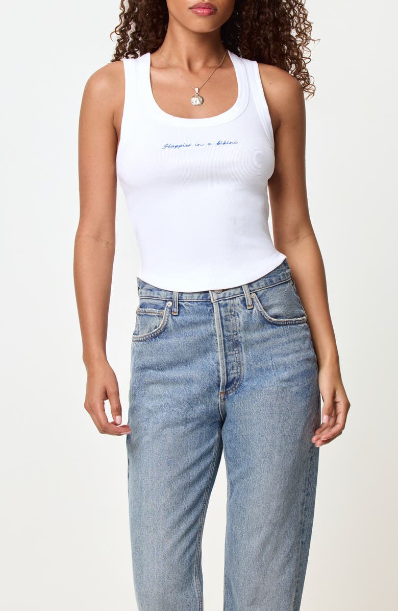 LSPACE Ash Cover-Up Tank, Alternate, color, Happier In A Bikini