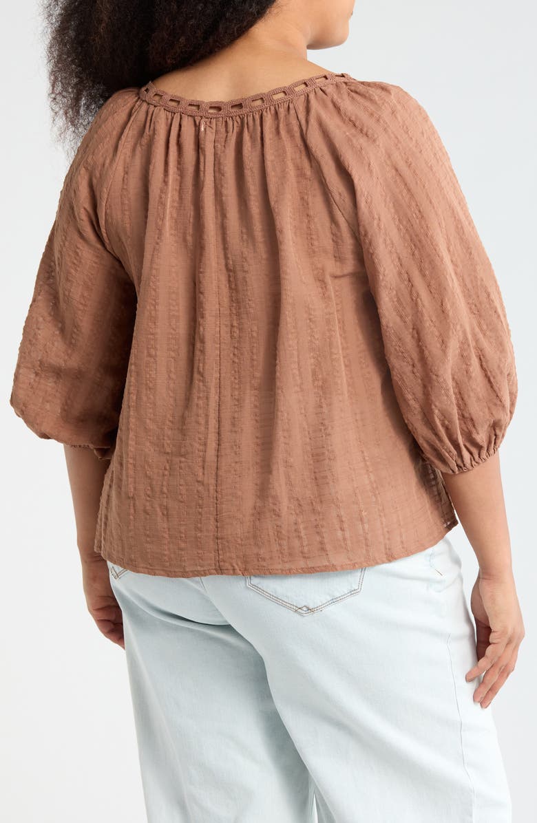 MAX STUDIO Cutout Top, Alternate, color, Copper Rose