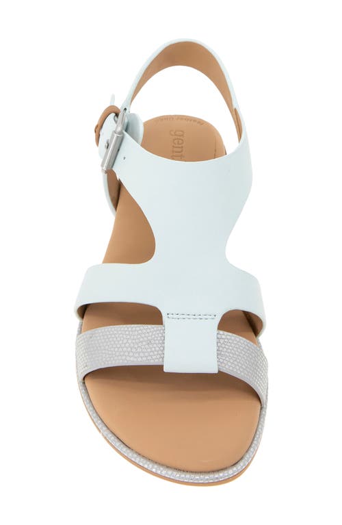 Shop Gentle Souls By Kenneth Cole Gentle Souls Haisley Ankle Strap Sandal In Light Blue Leather