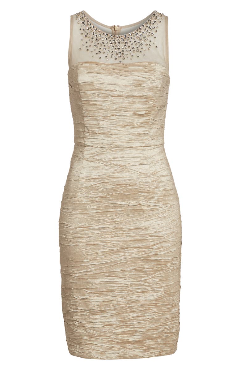 Eliza J Metallic Sheath Dress, Alternate, color,