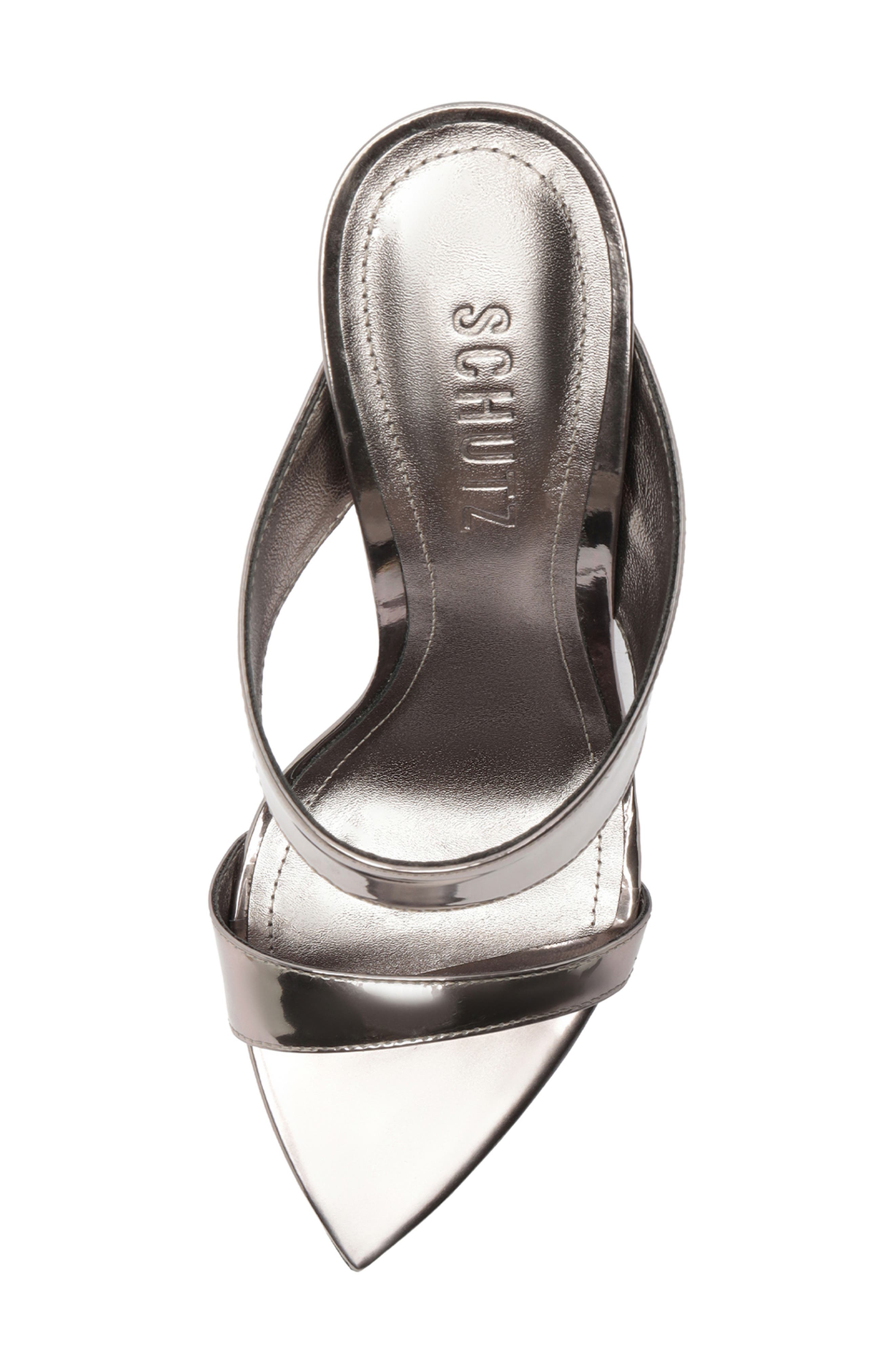 Jaselle Pointed Toe Sandal, Alternate, color, SILVER