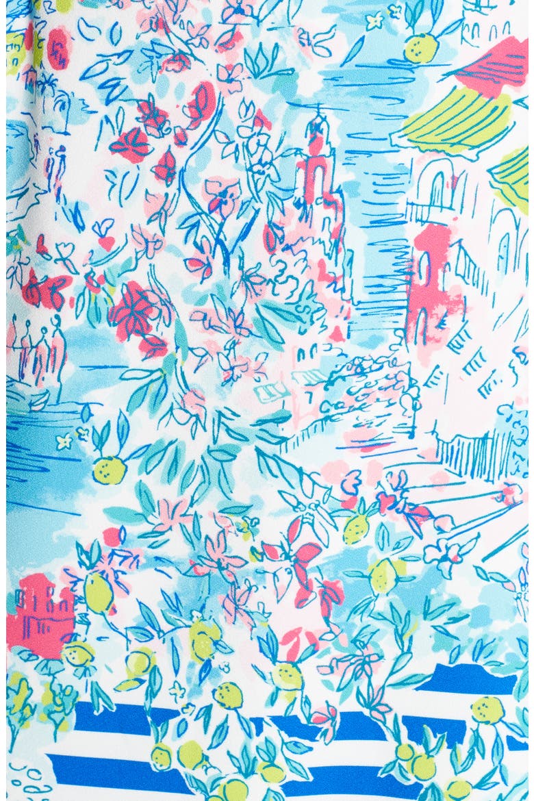 Marli Stretch Shift Dress, Alternate, color, MULTI POSTCARDS FROM POSITANO