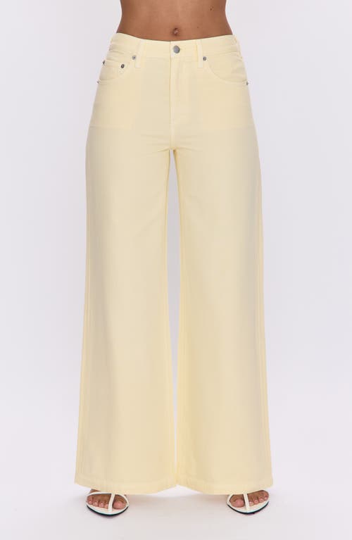 Pistola Jadyn Low Slung Palazzo Jean In Lemonade
