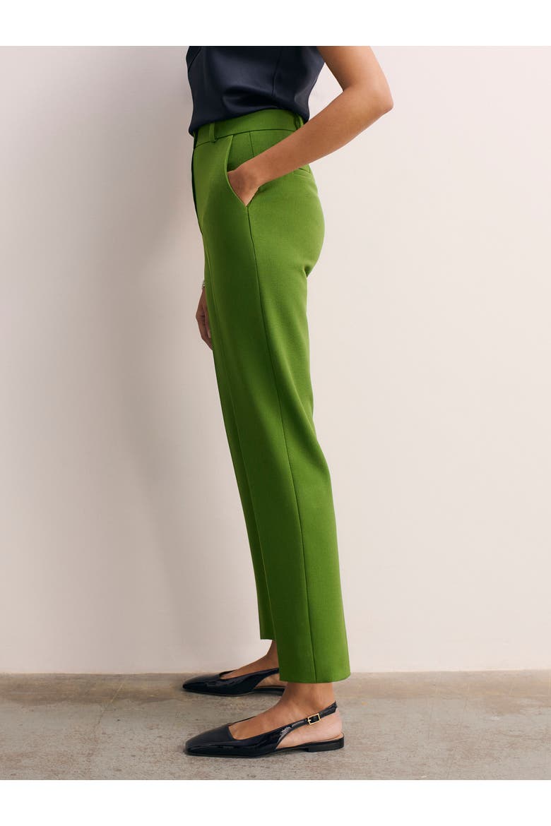 Tavira Sculpt Crepe Pants, Alternate, color, Green