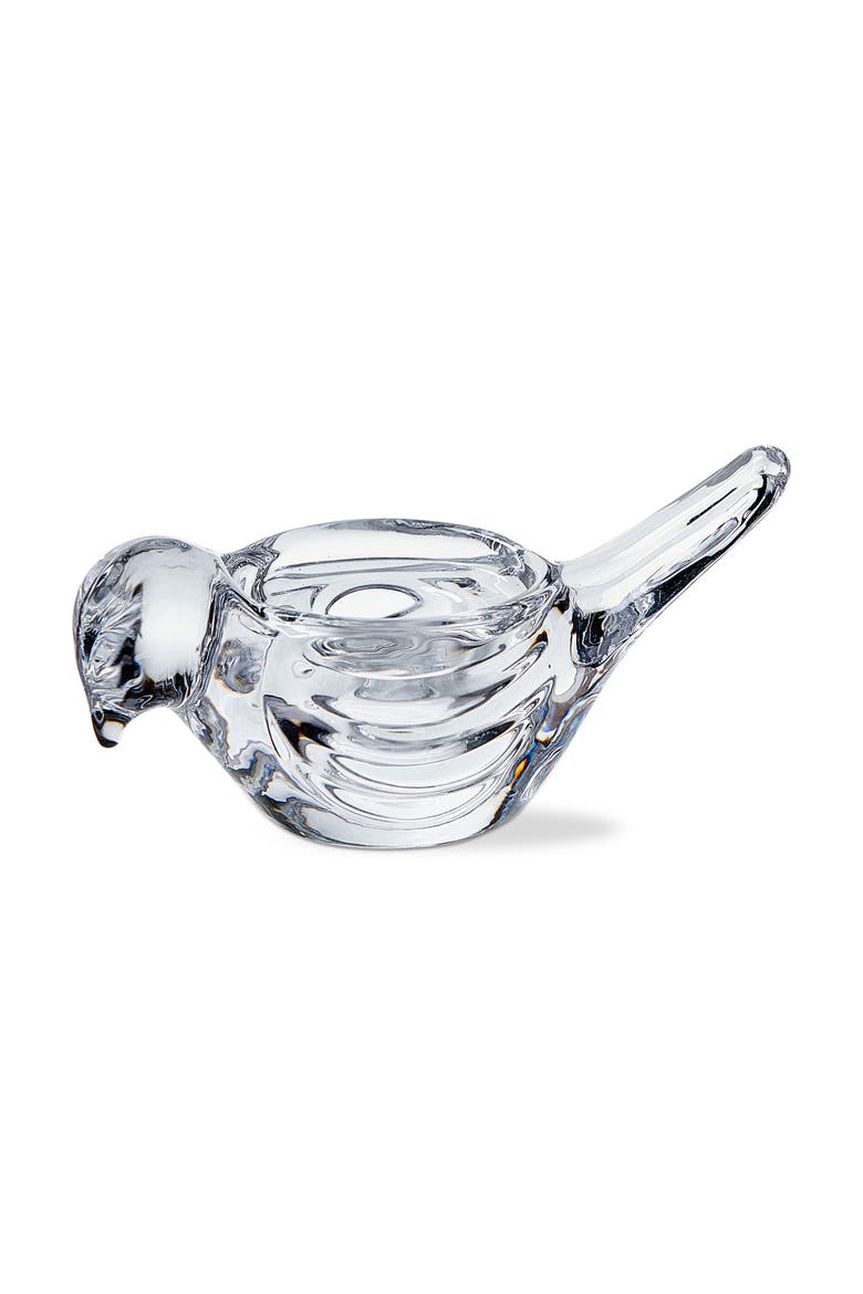 Bird Tealight Taper Holder Clear Glass Everyday,Spring, Main, color, Clear