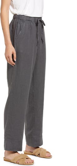 【BAON】[unisex] pintuck banding parachute wide linen P Parachute Linen Lounge Pants | Nordstrom