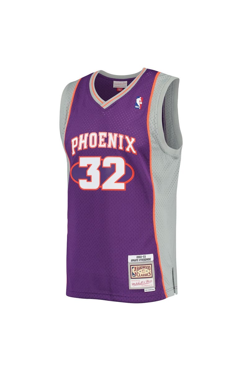 Mitchell & Ness Men's Mitchell & Ness Amar'e Stoudemire Purple Phoenix Suns 2001/02 Hardwood Classics Swingman Jersey, Alternate, color, 
