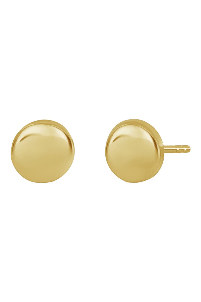 14K Gold Disc Stud Earrings (Nordstrom Exclusive), Main, color, 14K YELLOW GOLD