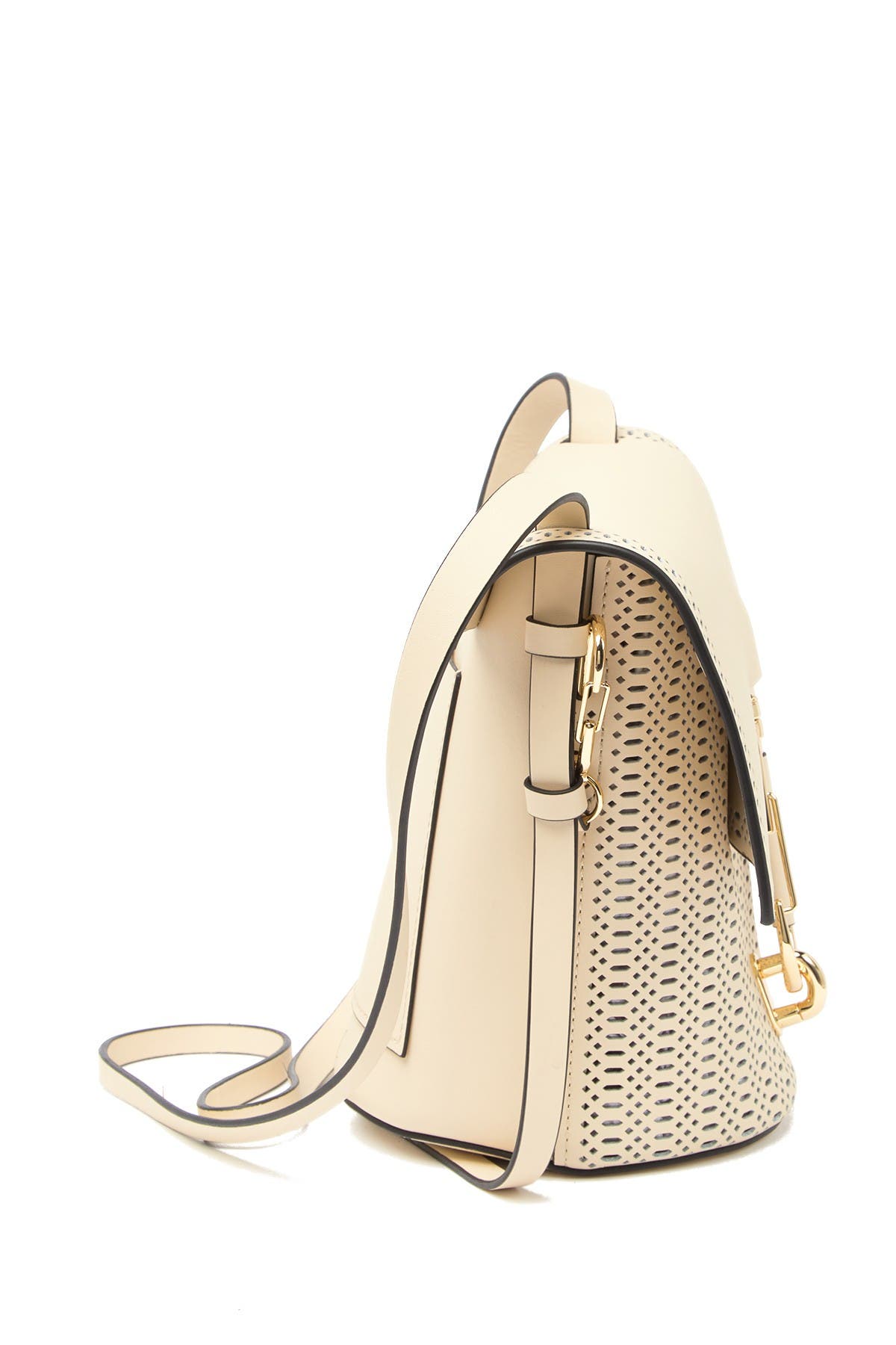 ZAC Zac Posen Belay Perforated Calfskin Leather Crossbody Bag, Alternate, color, 