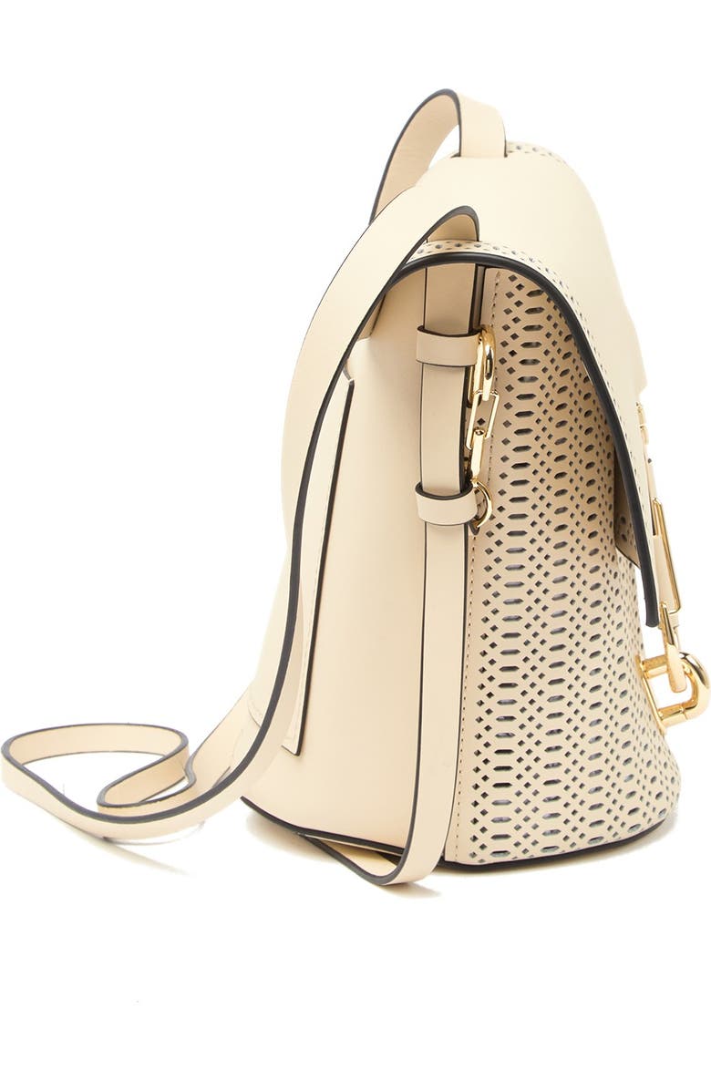 ZAC Zac Posen Belay Perforated Calfskin Leather Crossbody Bag, Alternate, color,