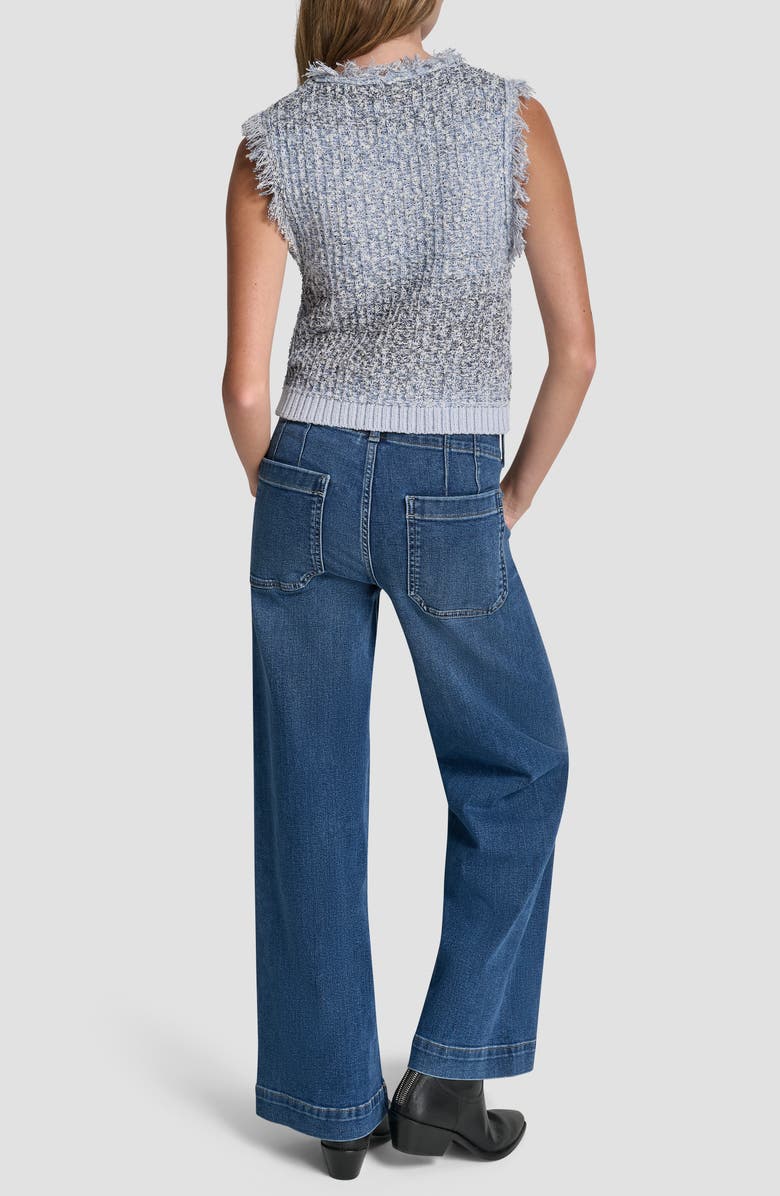 DKNY Jeans Sleeveless Knit Top, Alternate, color, Frost Blue Combo