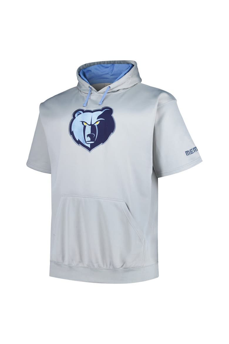 Men's Fanatics Branded Silver Memphis Grizzlies Big & Tall Logo Pullover Hoodie, Alternate, color, Silver