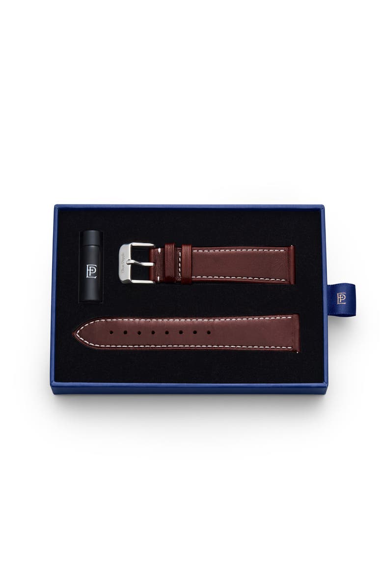 Elton Pepple Loop Stitch - Silver Strap, Alternate, color, Dark Brown