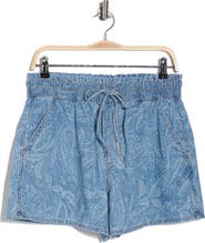 Veronica Beard Wilder Pull-On Denim Shorts