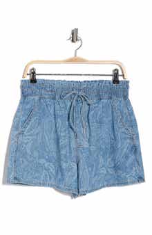 Veronica Beard Wilder Pull-On Denim Shorts